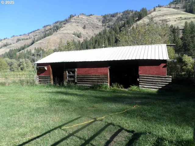 a view of a backyard with a garden
