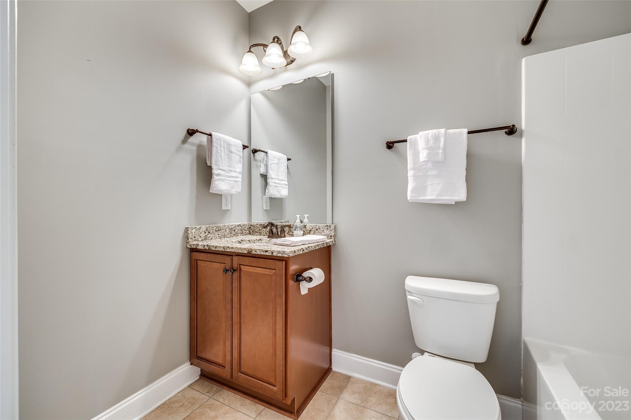 198 Annatto Way Tega Cay, SC 29708 - Photo 20 of 45 a bathroom with a toilet sink and mirror