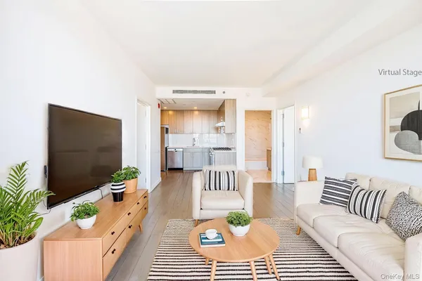 a kitchen with a white stove top oven and refrigerator