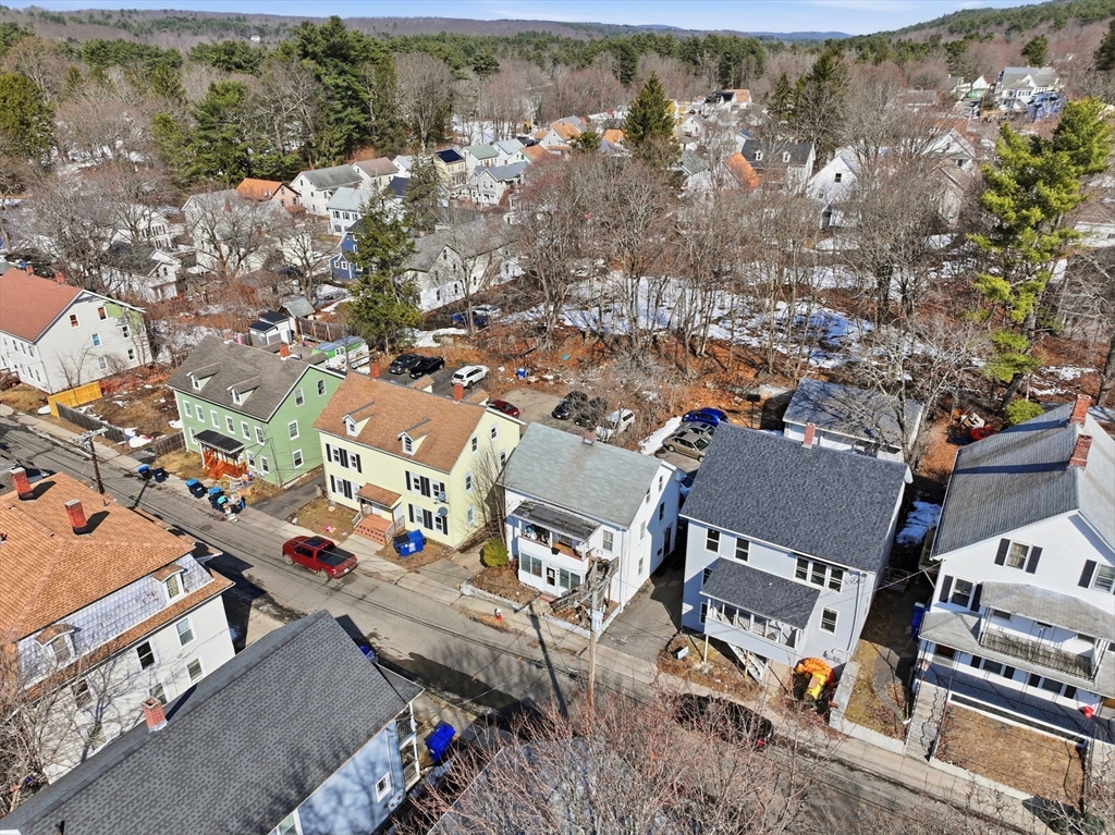 22 Vigeant Street Ware, MA 01082 - Photo 14 of 16 an aerial view of a city with lots of residential buildings