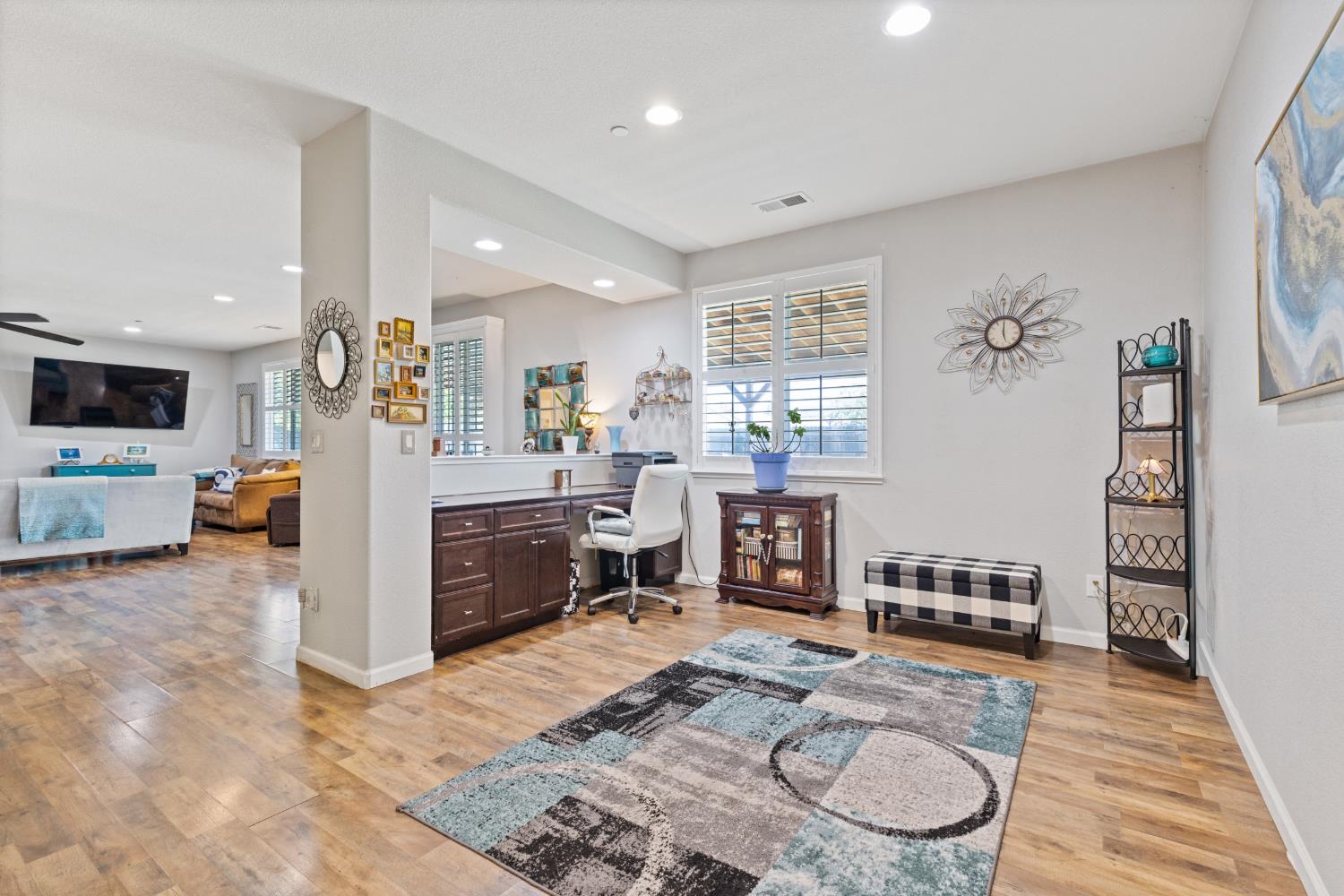 2011 Roy Ranch Way Plumas Lake, CA 95961 - Photo 11 of 49 a living room with furniture and a wooden floor