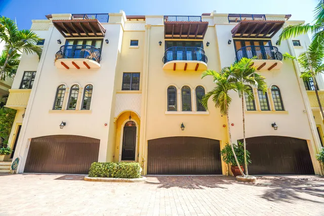 a building view with a outdoor space