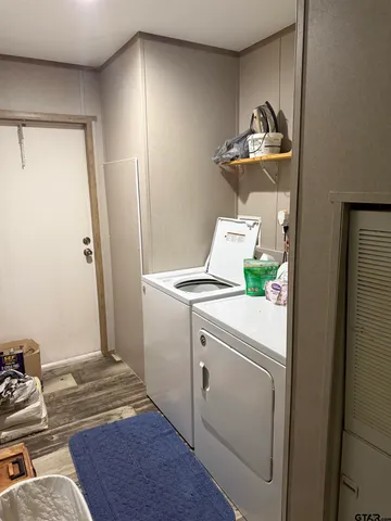 a room with storage and utility