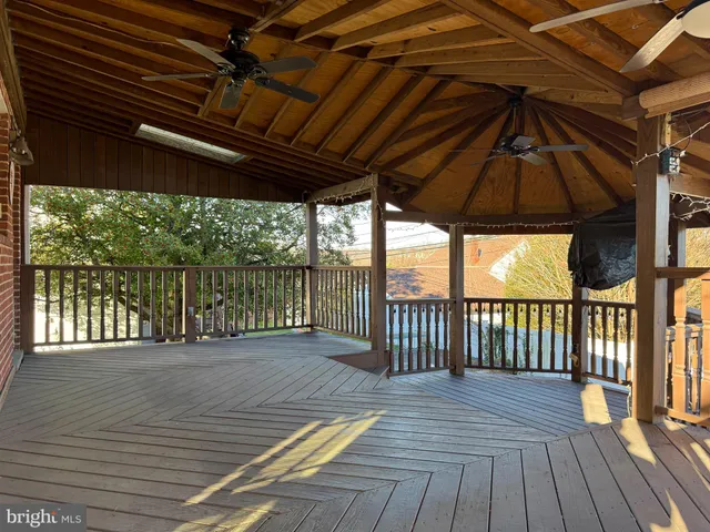 a view of a roof deck