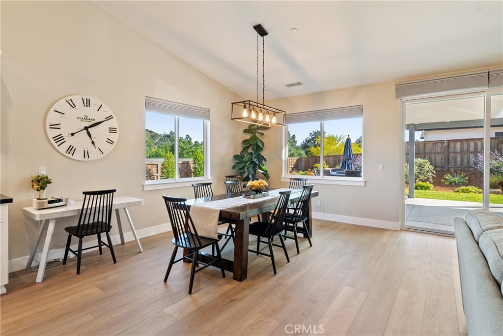 8550 El Corte Road Atascadero, CA 93422 - Photo 21 of 72 a view of a dining room with furniture window and outside view