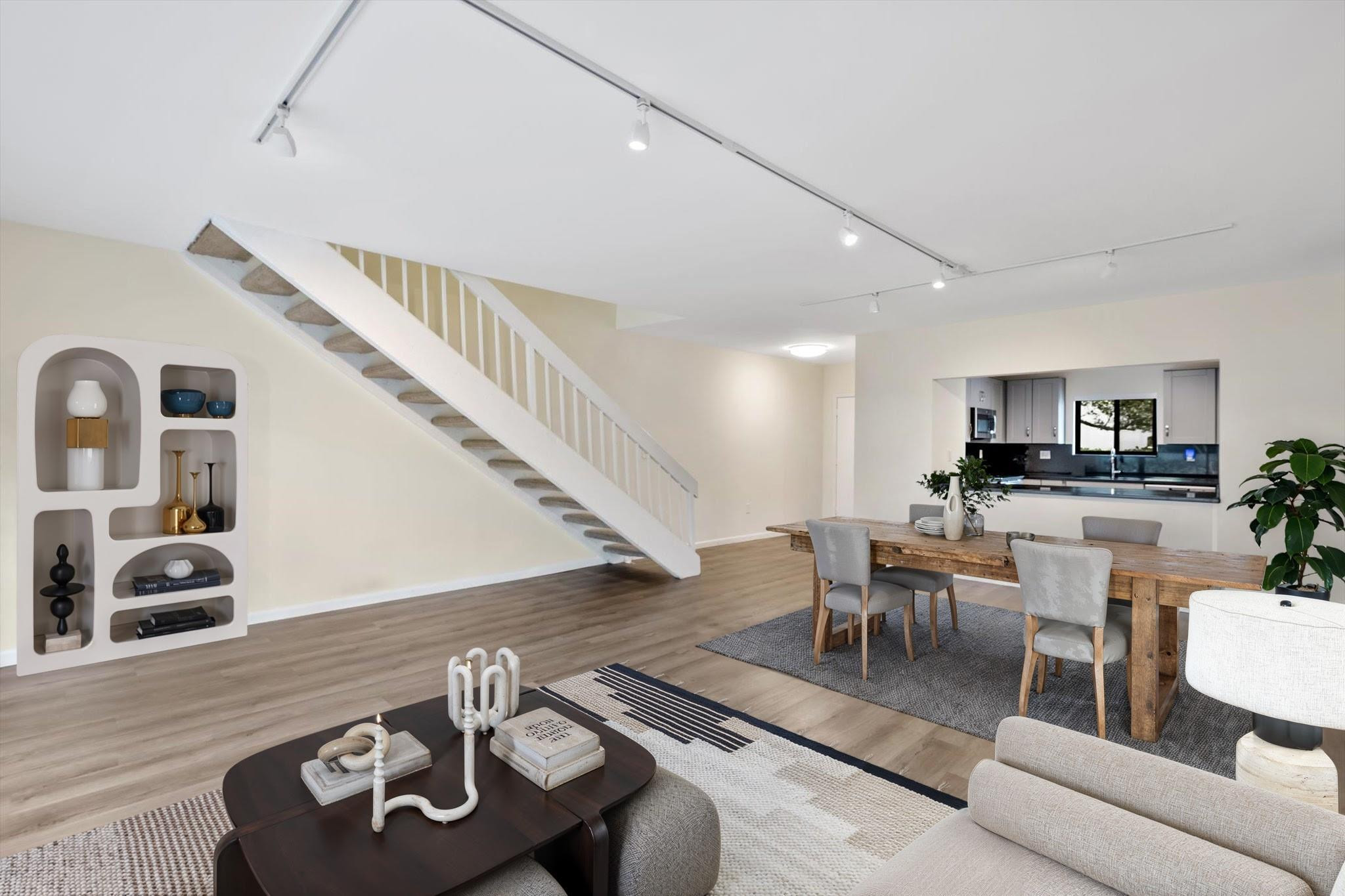 19986 Northeast 5th Court, Unit 4D Miami, FL 33179 - Photo 9 of 46 a living room with furniture and wooden floor