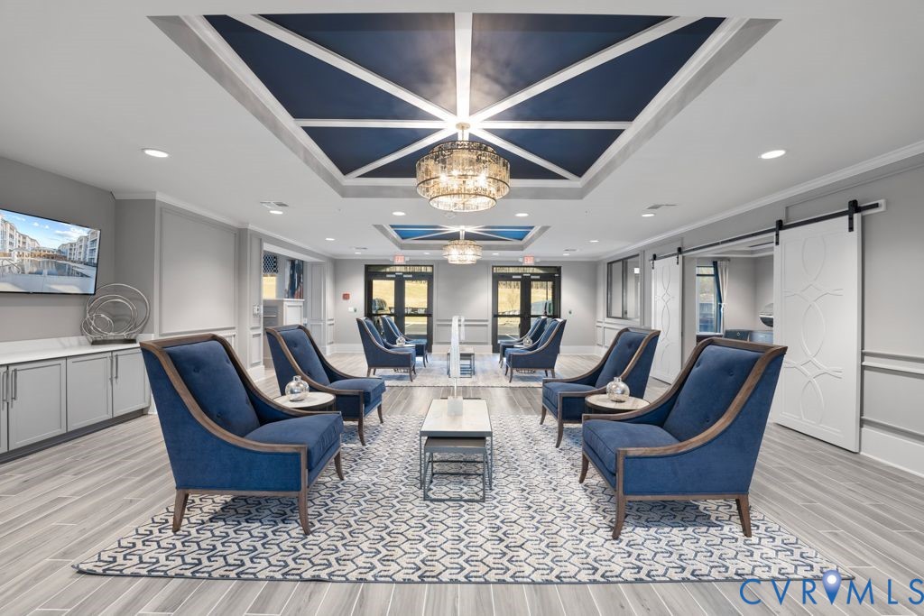 10521 Stony Bluff Drive, Unit 402 Ashland, VA 23005 - Photo 29 of 45 Building lobby with crown molding and recessed lig