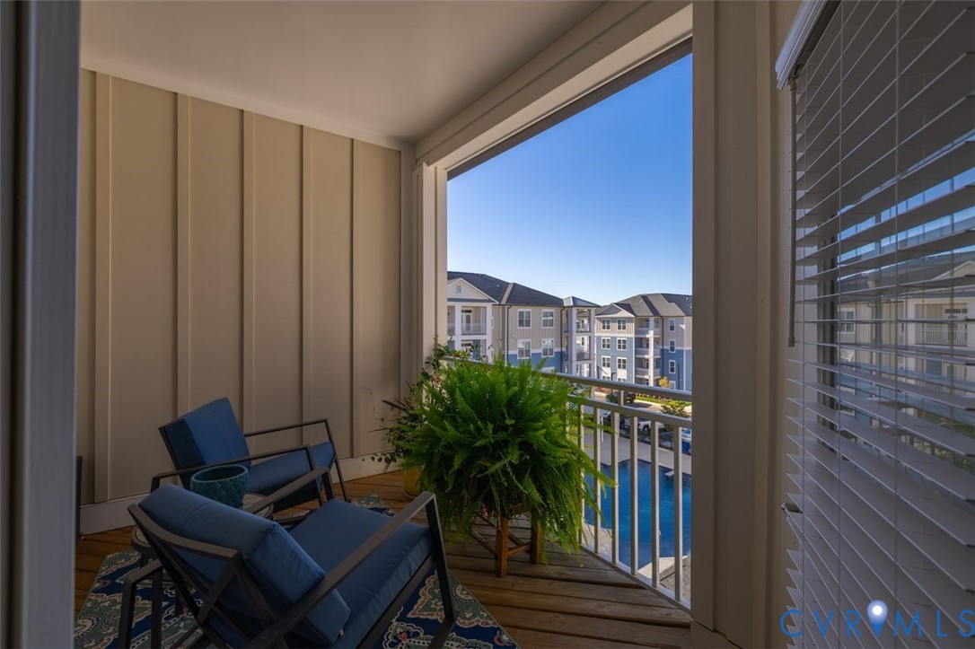 10521 Stony Bluff Drive, Unit 402 Ashland, VA 23005 - Photo 10 of 45 View of balcony