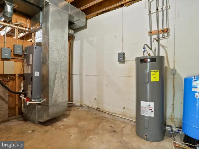a view of water heater room