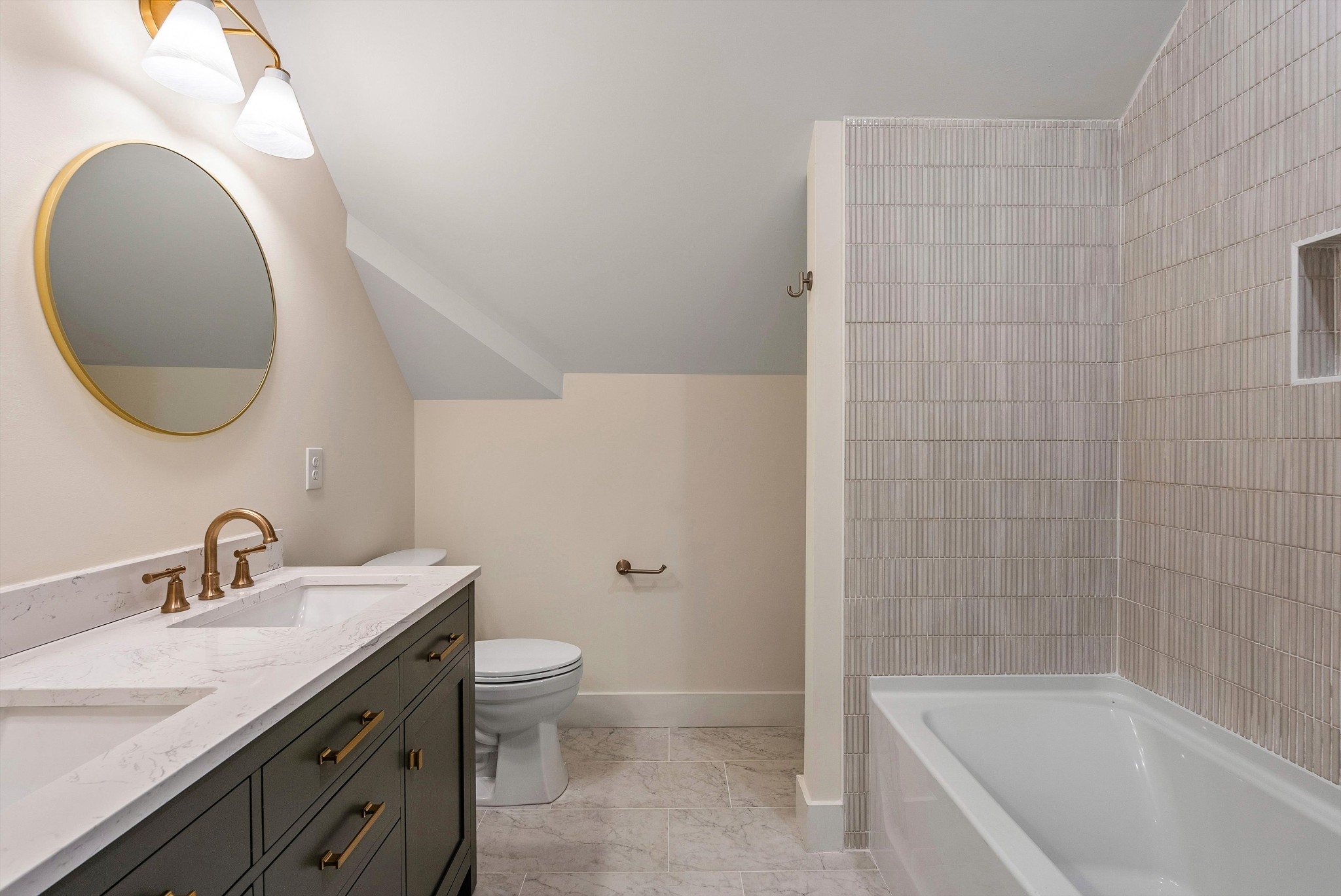 1629 Cairo Road Gallatin, TN 37066 - Photo 44 of 51 a bathroom with a granite countertop sink a toilet and bathtub