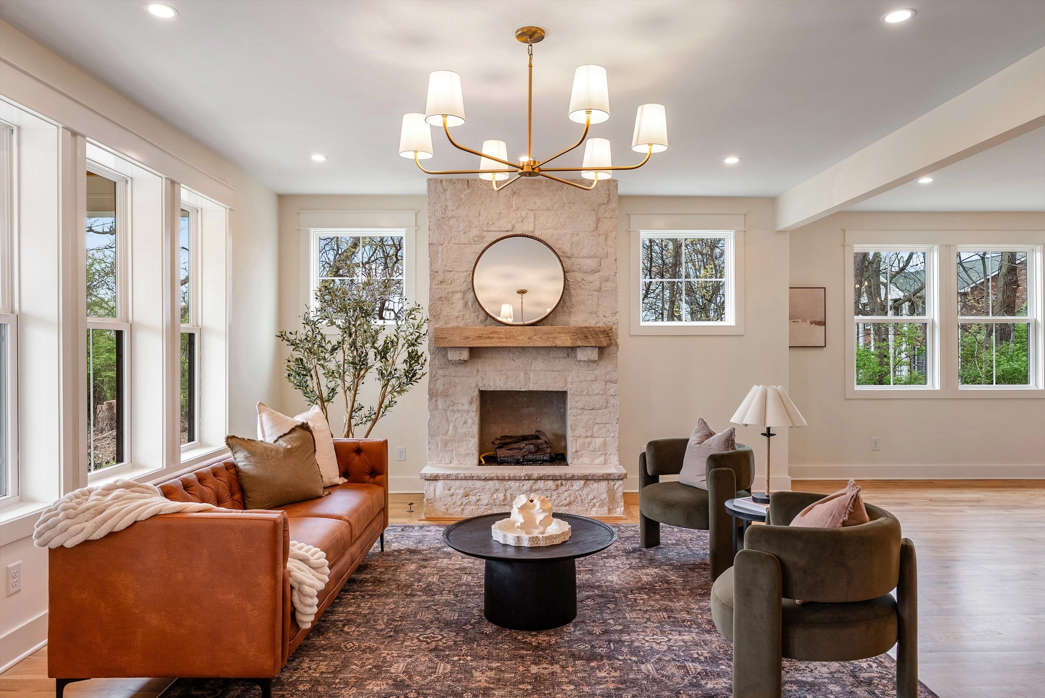 1629 Cairo Road Gallatin, TN 37066 - Photo 6 of 51 a living room with furniture a fireplace and a large window