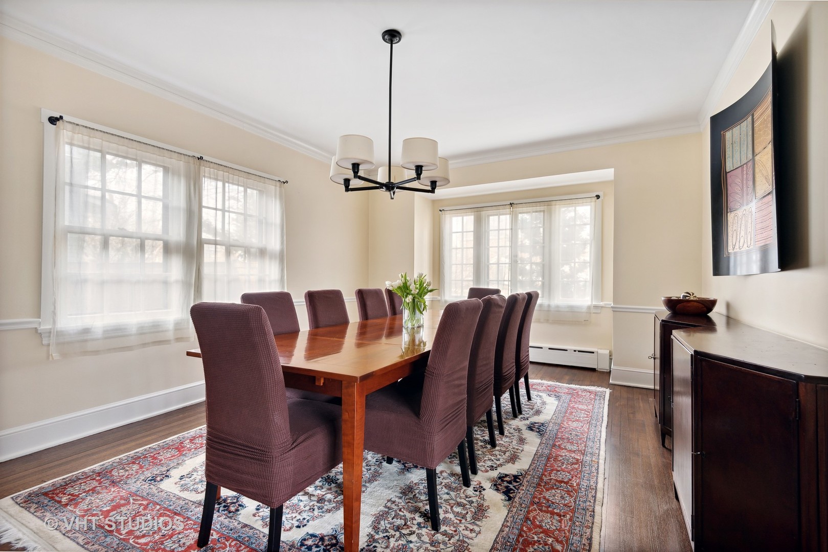 1601 Central Avenue Wilmette, IL 60091 - Photo 14 of 32 a view of a a dining room with furniture window and wooden floor