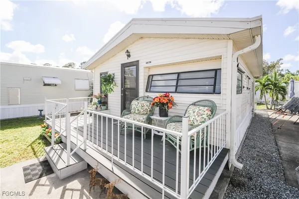 a view of deck with furniture