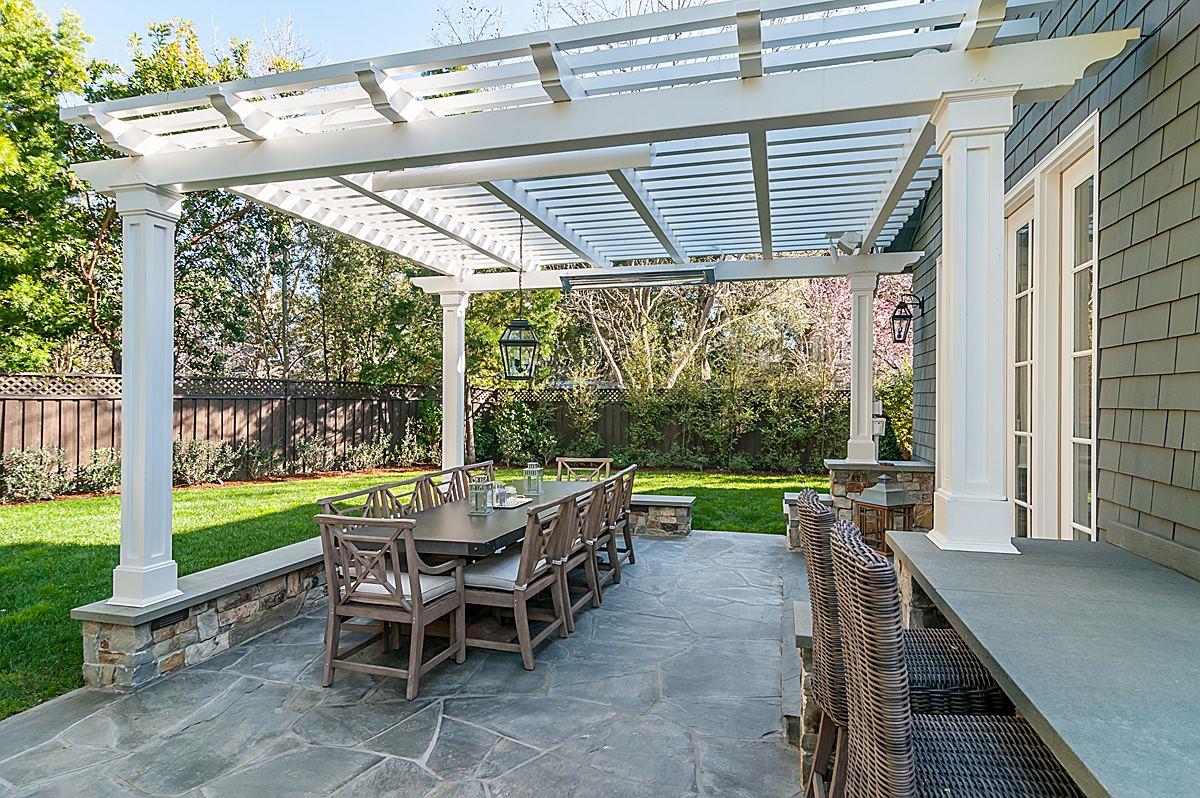2 Brady Place Menlo Park, CA 94025 - Photo 10 of 33 a view of a patio with a table chairs and a backyard
