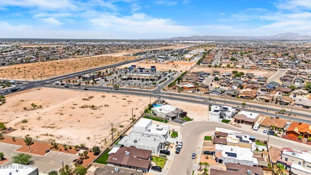 a view of a terrace with a garden