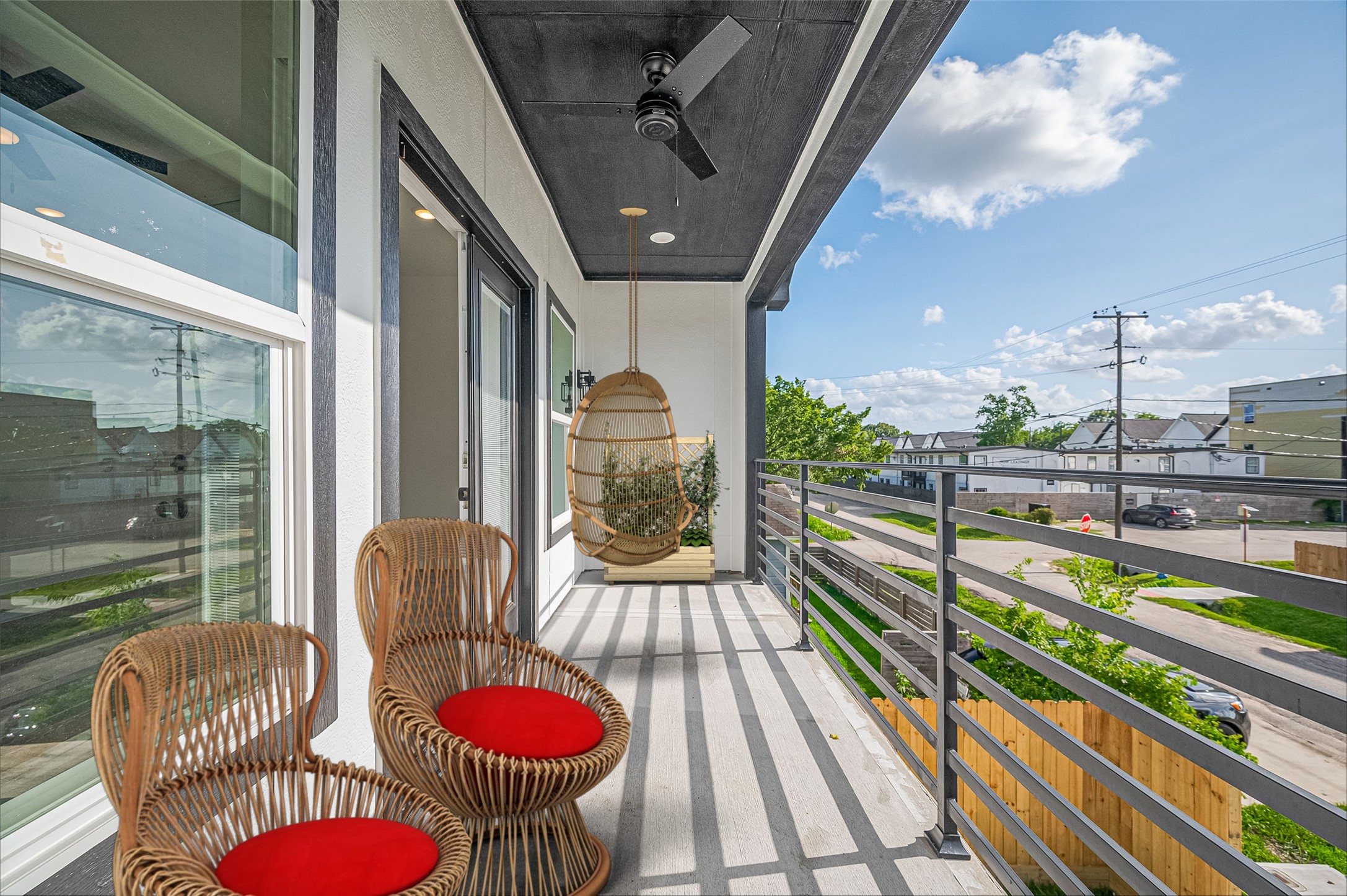 6747 Liverpool Street Houston, TX 77021 - Photo 16 of 18 Step out onto your serene balcony to enjoy fresh air, peaceful views, and glowing sunsets. **Area has been virtually staged.