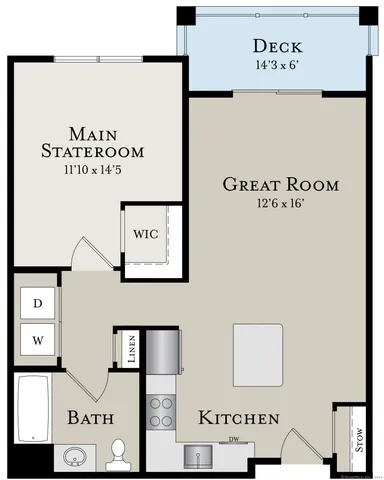 $2,200 | 50 Perkins Farm Drive, Unit 102THE, Stonington, CT 06355