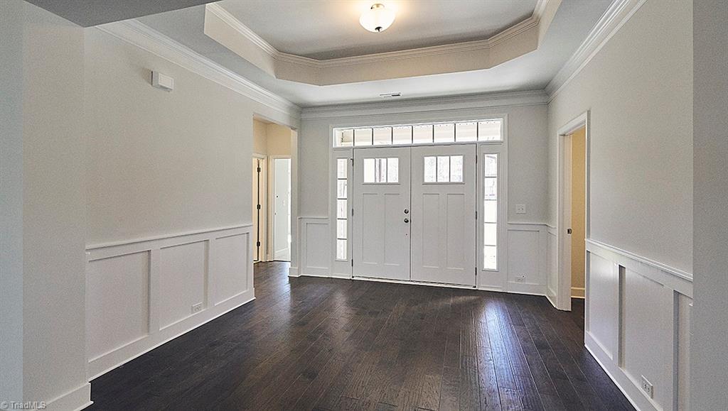 Foyer and entry double doors- similar to photo-finishes different