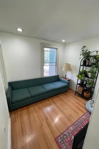 a view of an empty room and window