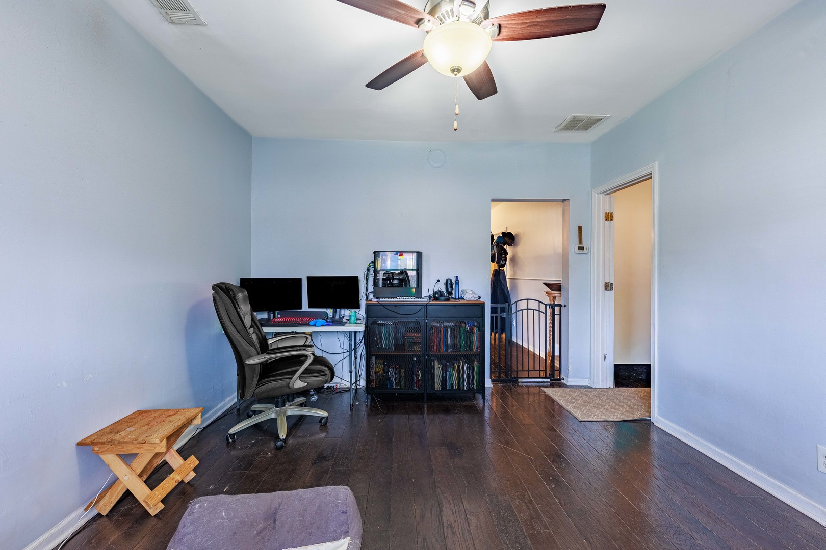 5935 West Patterson Avenue Chicago, IL 60634 - Photo 25 of 34 a view of a workspace with furniture and wooden floor