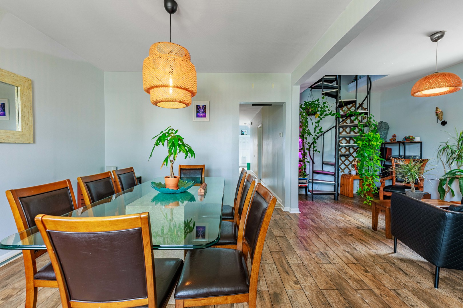 5935 West Patterson Avenue Chicago, IL 60634 - Photo 4 of 34 a view of a dining room with furniture and wooden floor