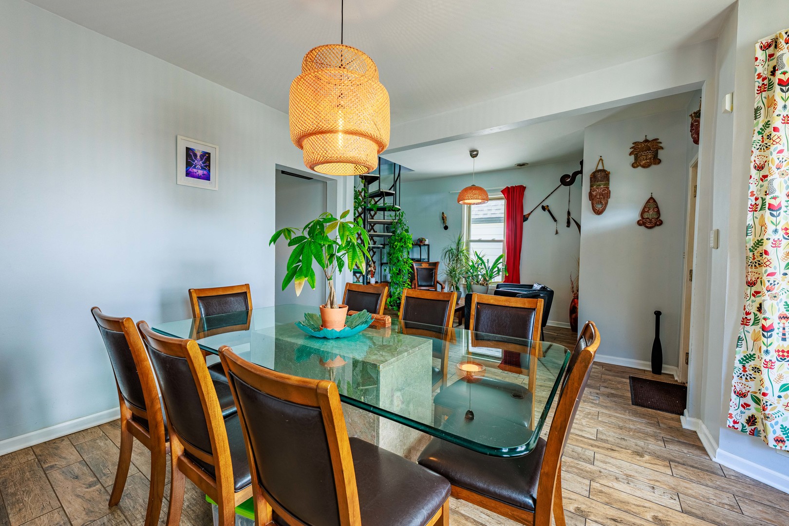 5935 West Patterson Avenue Chicago, IL 60634 - Photo 9 of 34 a view of a dining room with furniture and wooden floor