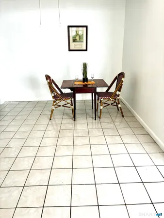 a work place with table and chairs