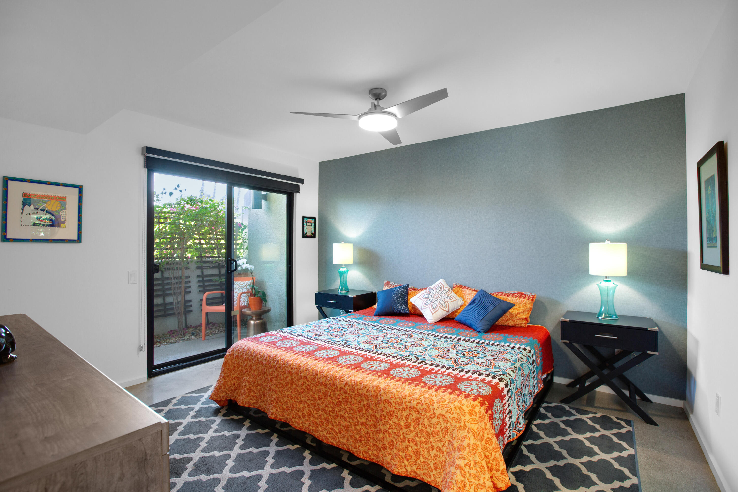 353 North Hermosa Drive, Unit 10A1 Palm Springs, CA 92262 - Photo 17 of 28 a bedroom with a bed and window