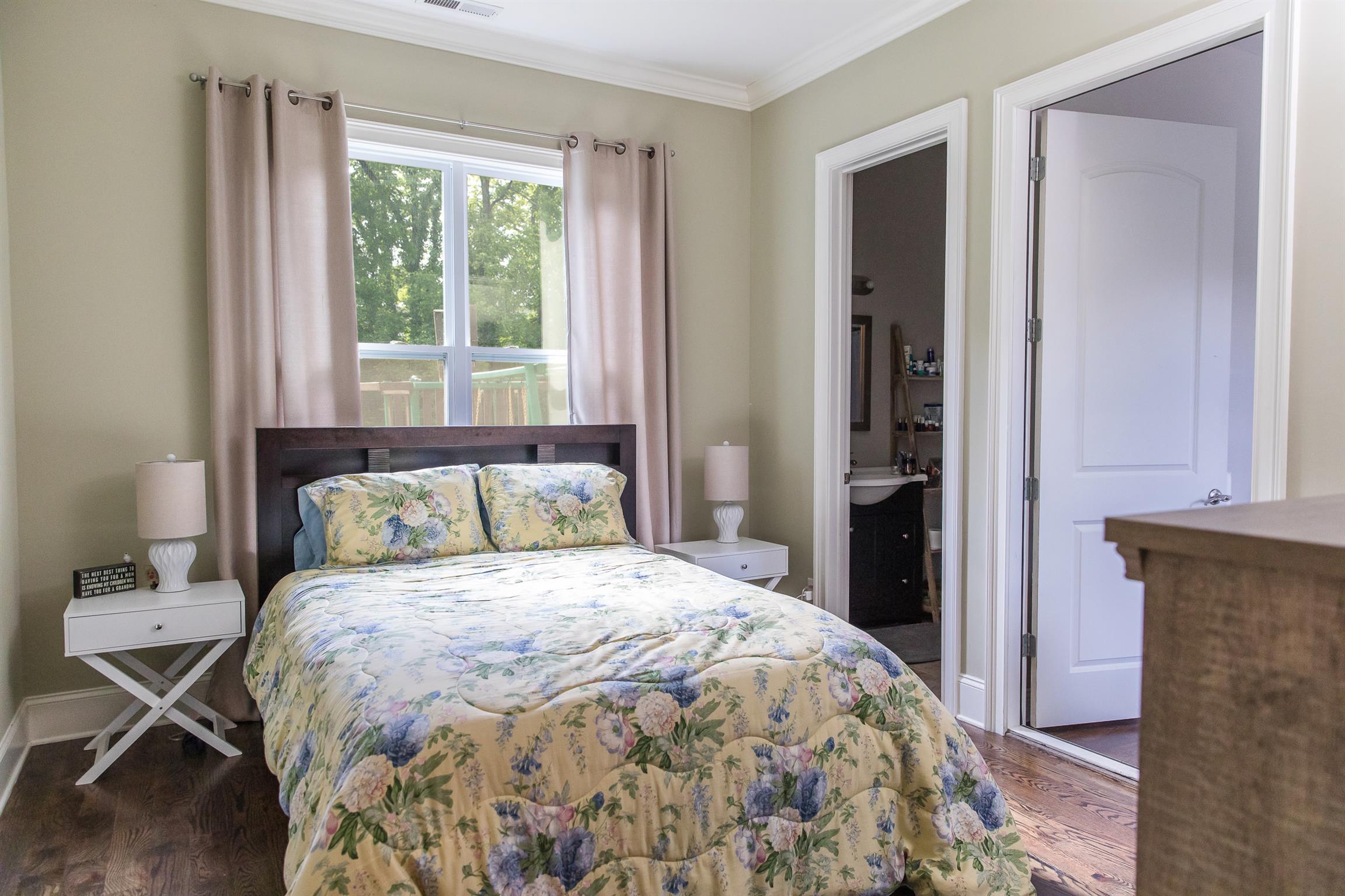 4309 Gallant Ridge Drive Franklin, TN 37064 - Photo 24 of 30 Guest house features bedroom with full bathroom shower/tub combo, interior access to the main house, and private in-law/teen/guest apartment to the right with exterior entrance.
