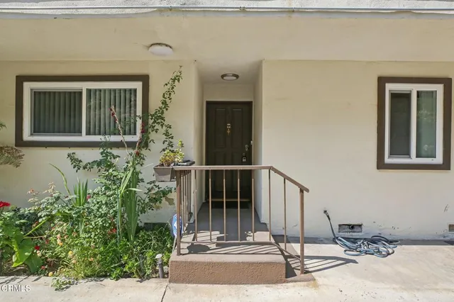 a front view of a house