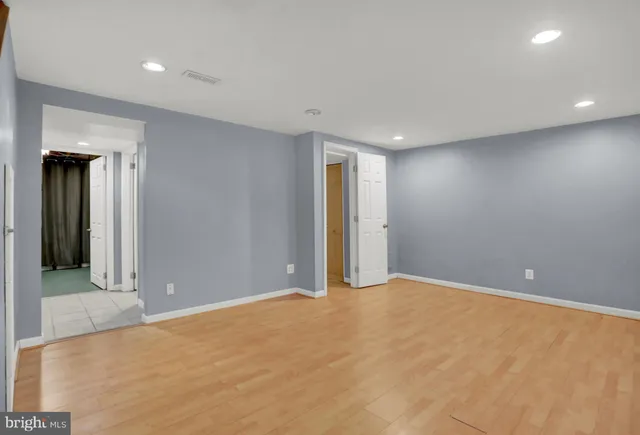 a view of an empty room