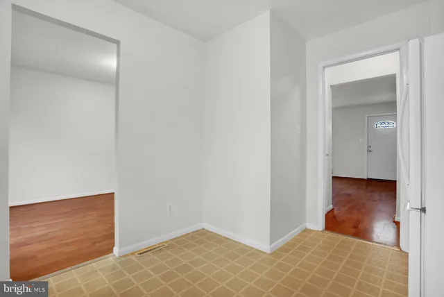 a view of an empty room