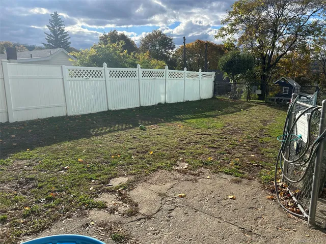a backyard of a house