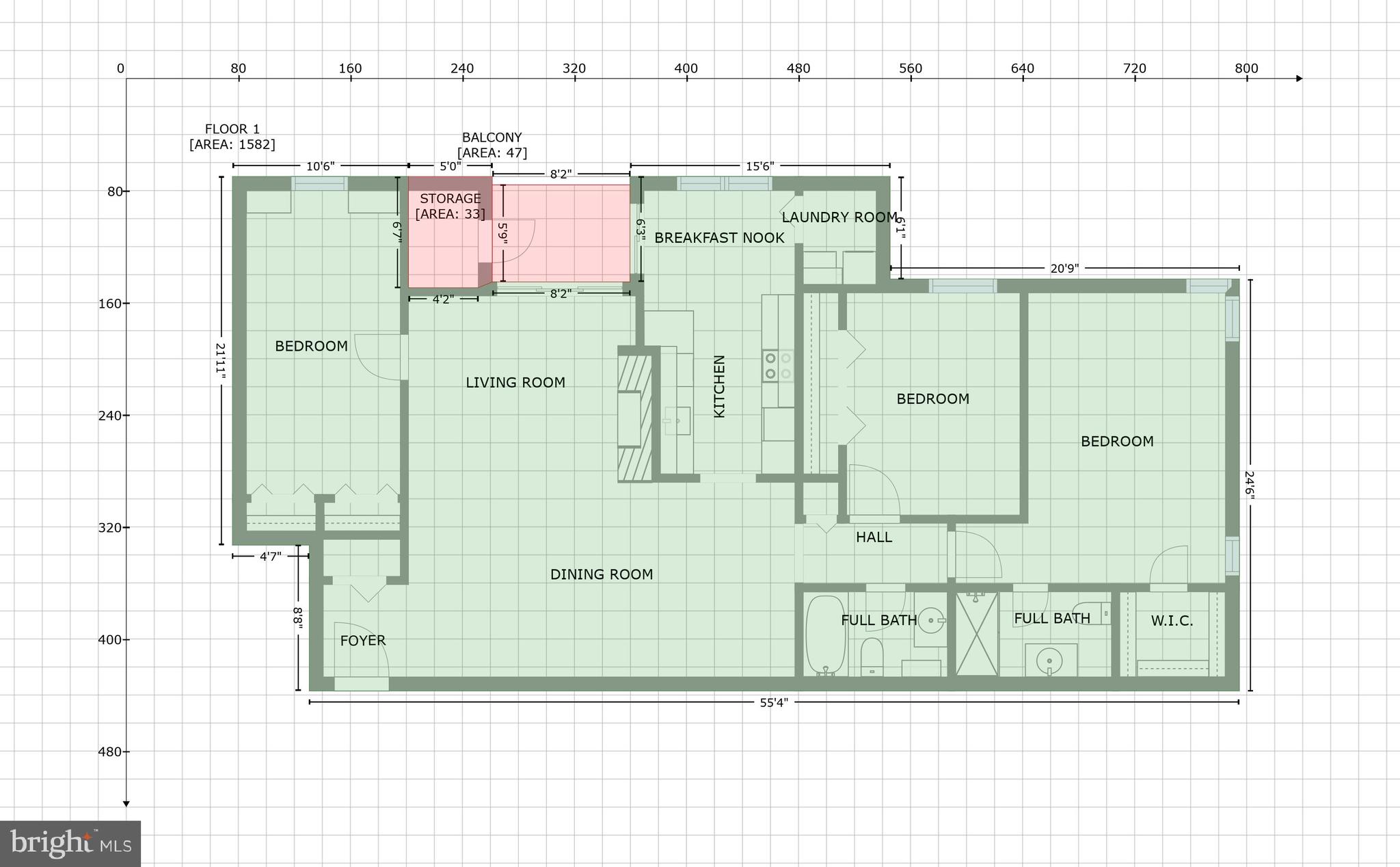 19 Rain Flower Path, Unit 303 Sparks Glencoe, MD 21152 - Photo 29 of 29 GLA Floor Plan
