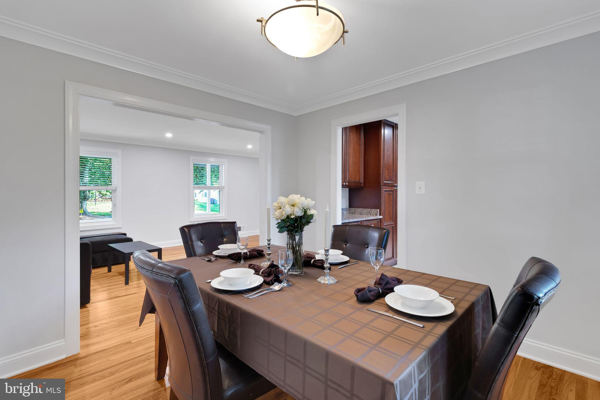 1309 Gresham Road Silver Spring, MD 20904 - Photo 9 of 47 Dining Room with room for Eight Person Table