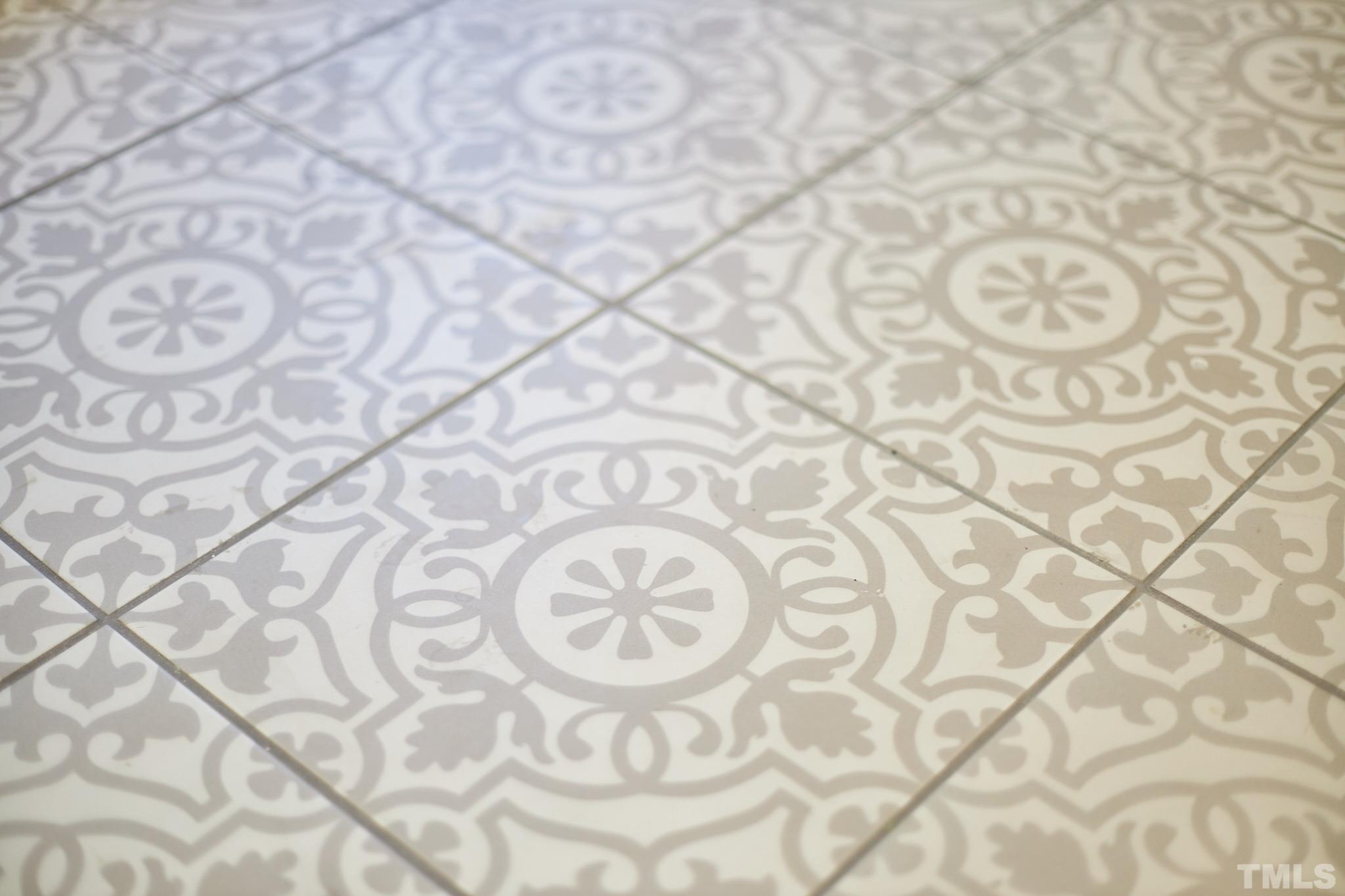 5120 Royal Acres Road Raleigh, NC 27610 - Photo 25 of 60 Beautiful gray and white ceramic tile!