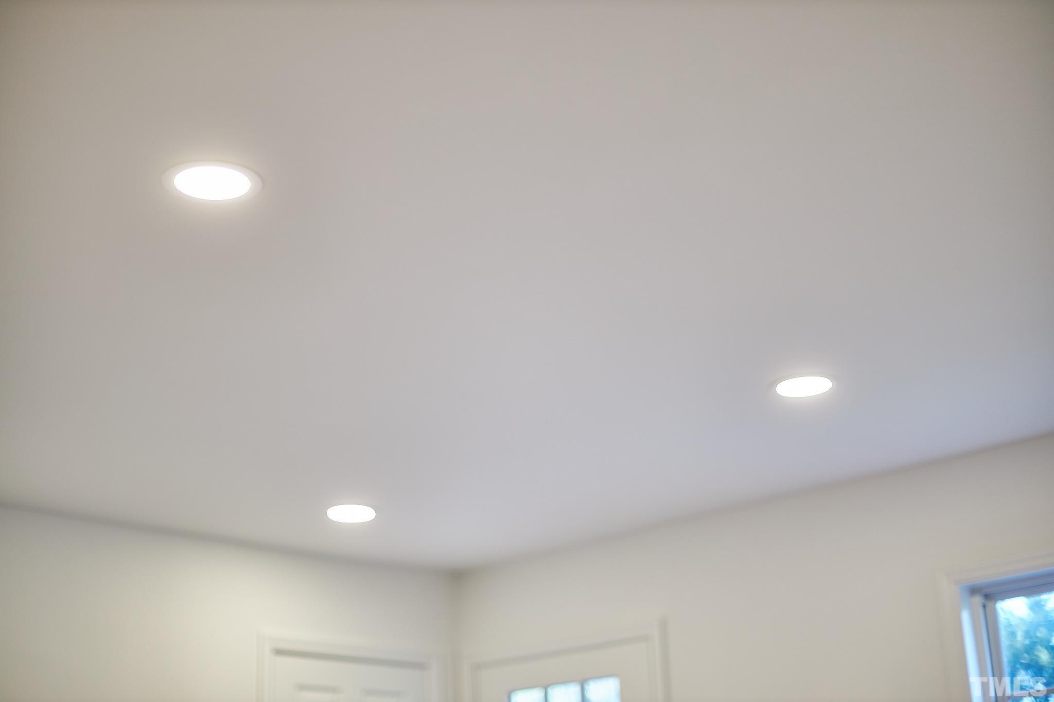 5120 Royal Acres Road Raleigh, NC 27610 - Photo 59 of 60 Recessed lights in living room, kitchen, laundry room, bathrooms and hallway.