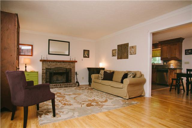 169 West Hester Road Cottontown, TN 37048 - Photo 3 of 16 Living room with wood burning fireplace!