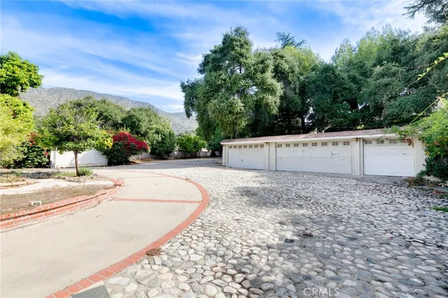 a view of a terrace with a bench