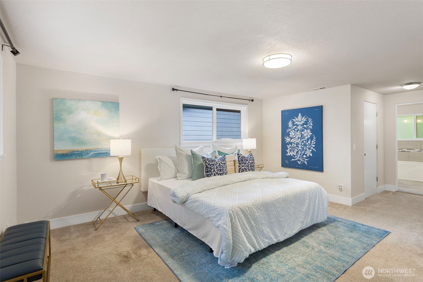 11705 Silver Way Everett, WA 98208 - Photo 12 of 26 a bedroom with a bed and a night stand