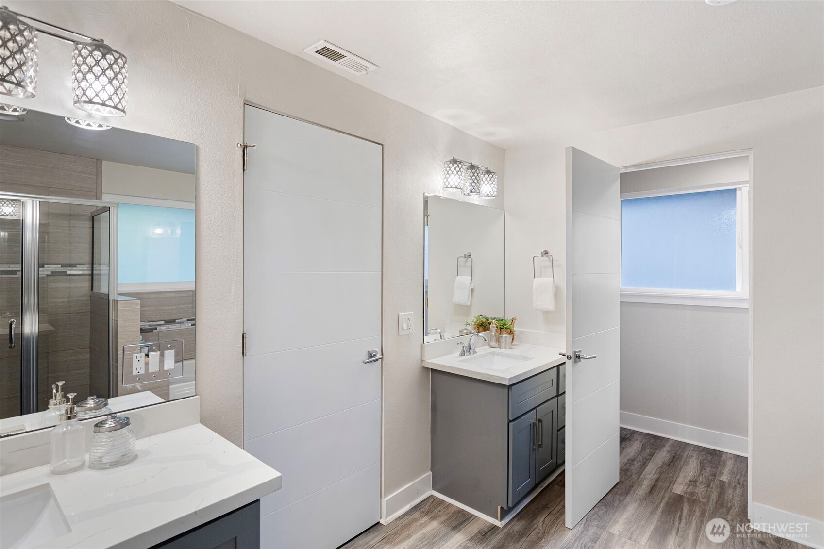 11705 Silver Way Everett, WA 98208 - Photo 15 of 26 a bathroom with a sink vanity and a mirror