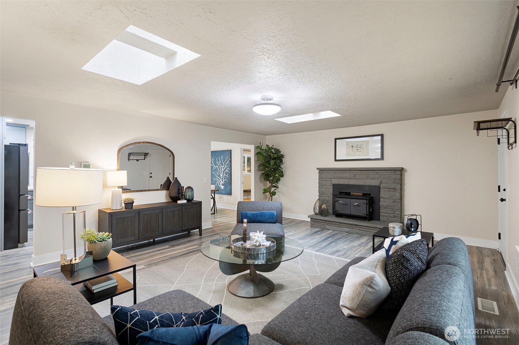 11705 Silver Way Everett, WA 98208 - Photo 5 of 26 a living room with furniture and a fireplace