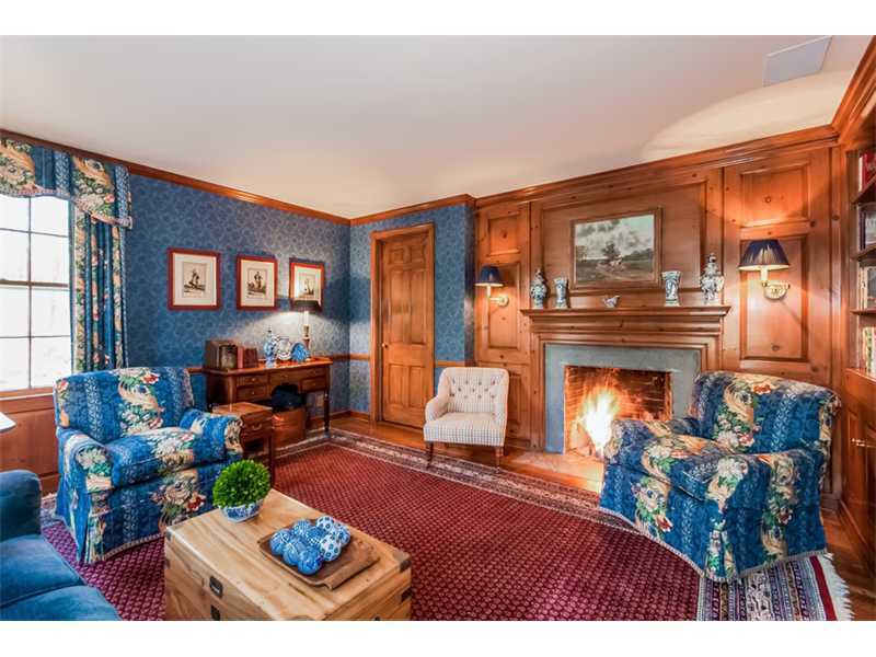 15 Shagbark Road Darien, CT 06820 - Photo 8 of 25 a living room with furniture and a fireplace