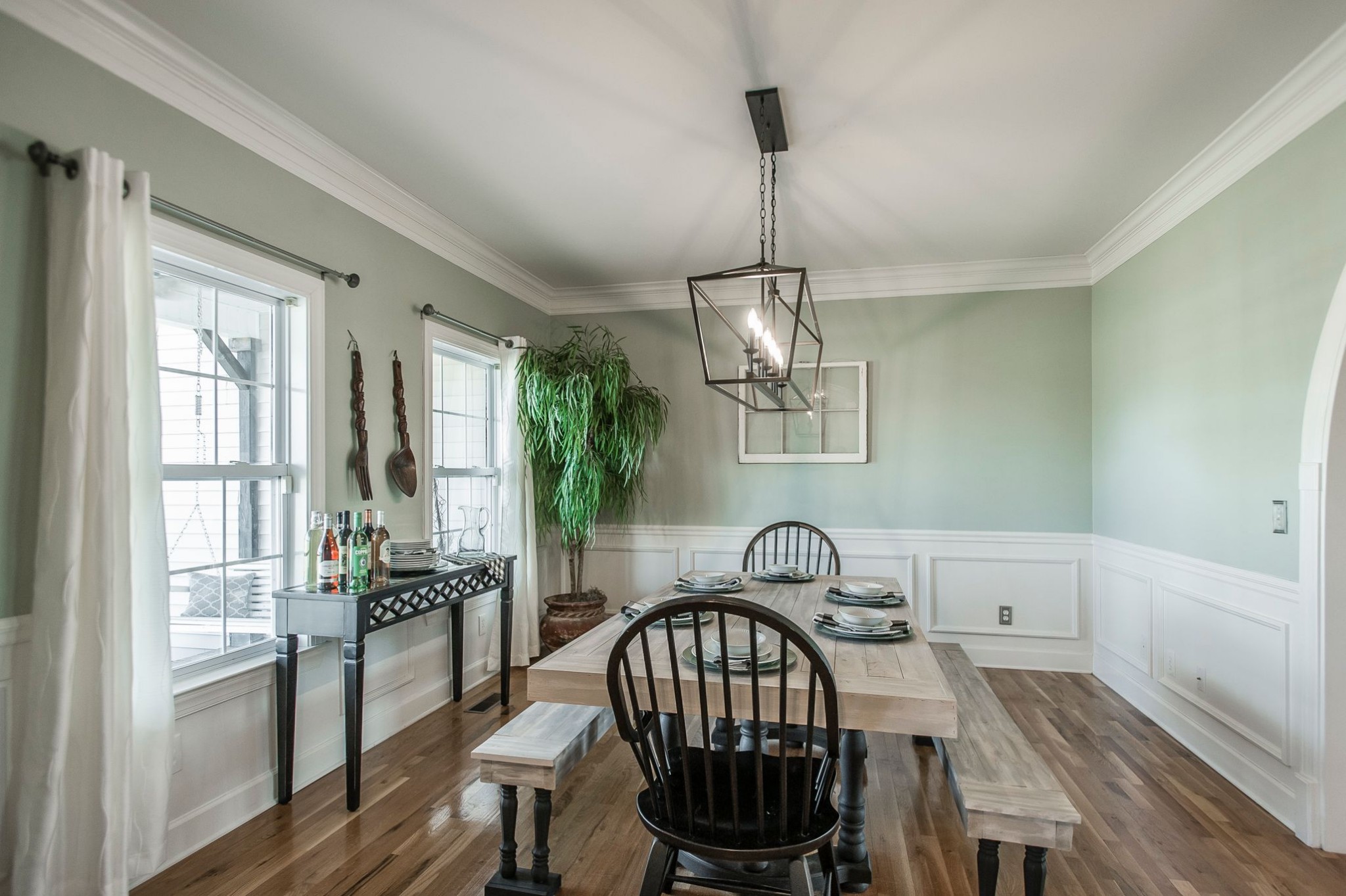 1351 Pee Dee Branch Road Cottontown, TN 37048 - Photo 17 of 59 a view of a dining room with furniture window and wooden floor