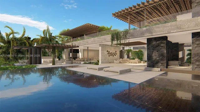 an aerial view of multiple house with outdoor space