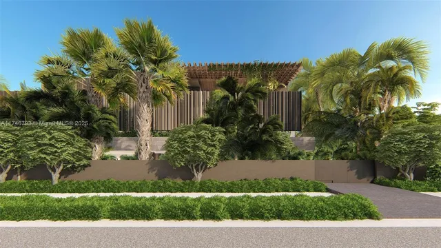 a view of a hallway with a living room