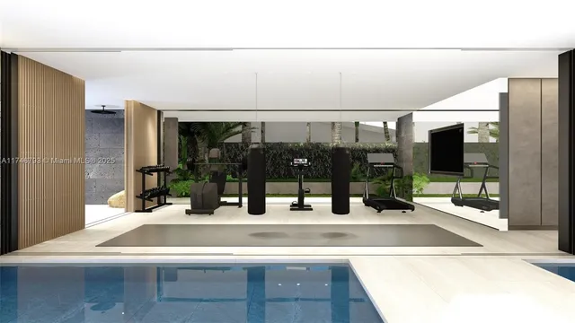 a view of backyard with a patio and plants