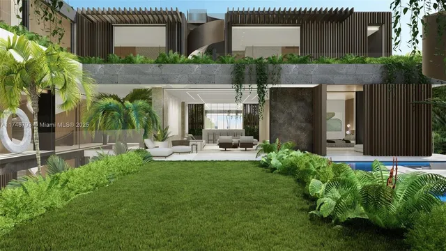 a view of a patio with a table and chairs