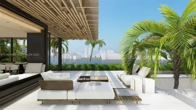 a view of a city with tall buildings