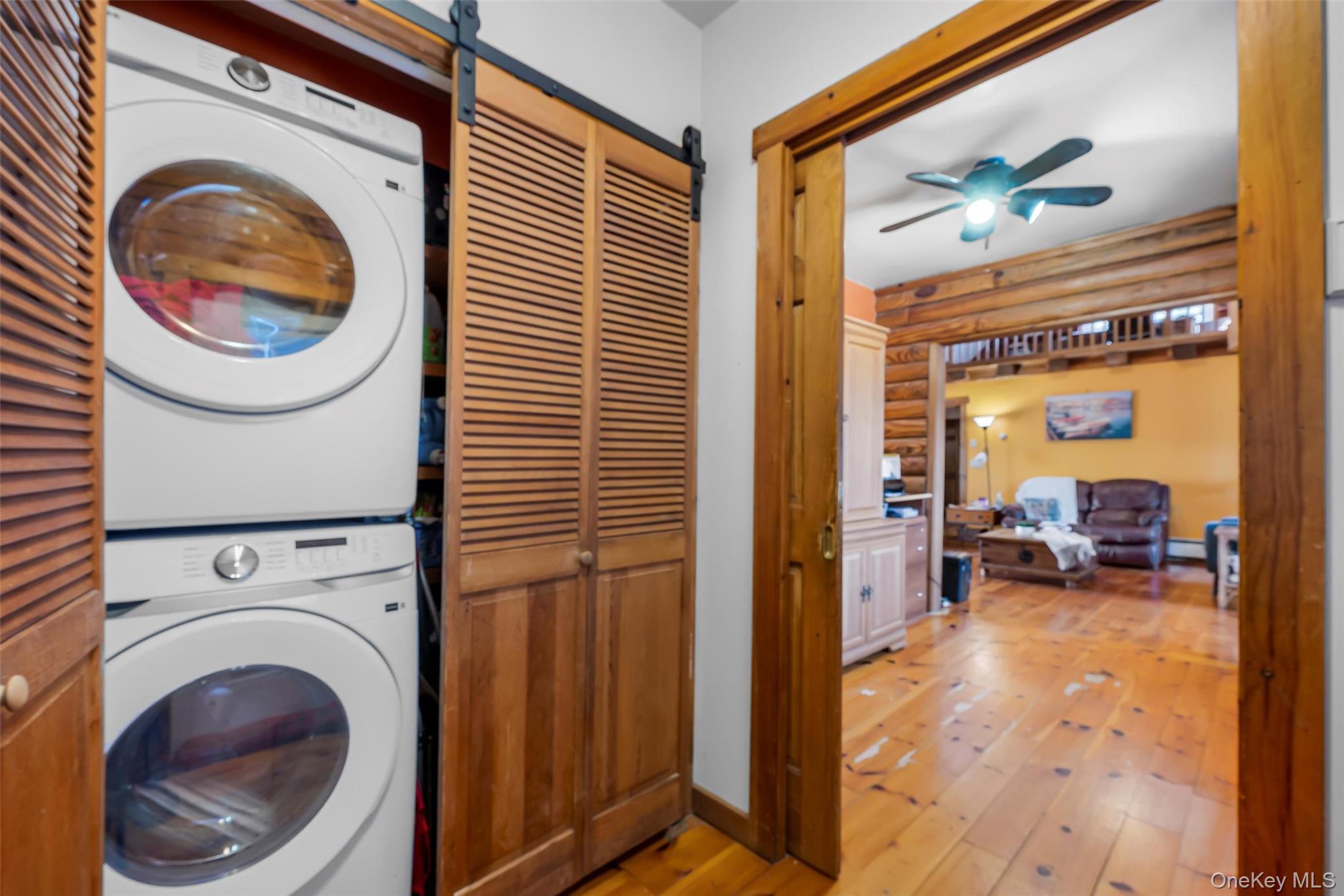 1085 County Rte 17 Montgomery, NY 12549 - Photo 29 of 50 a view of a hallway with washer and dryer